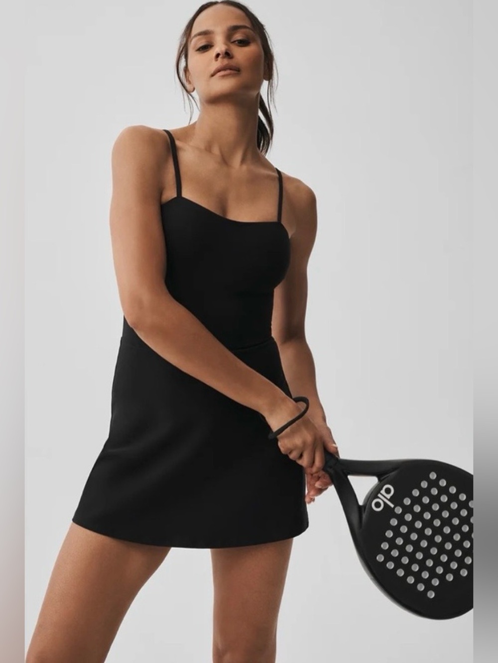 Alo Yoga NWT Alosoft Courtside Tennis Dress Black Size S